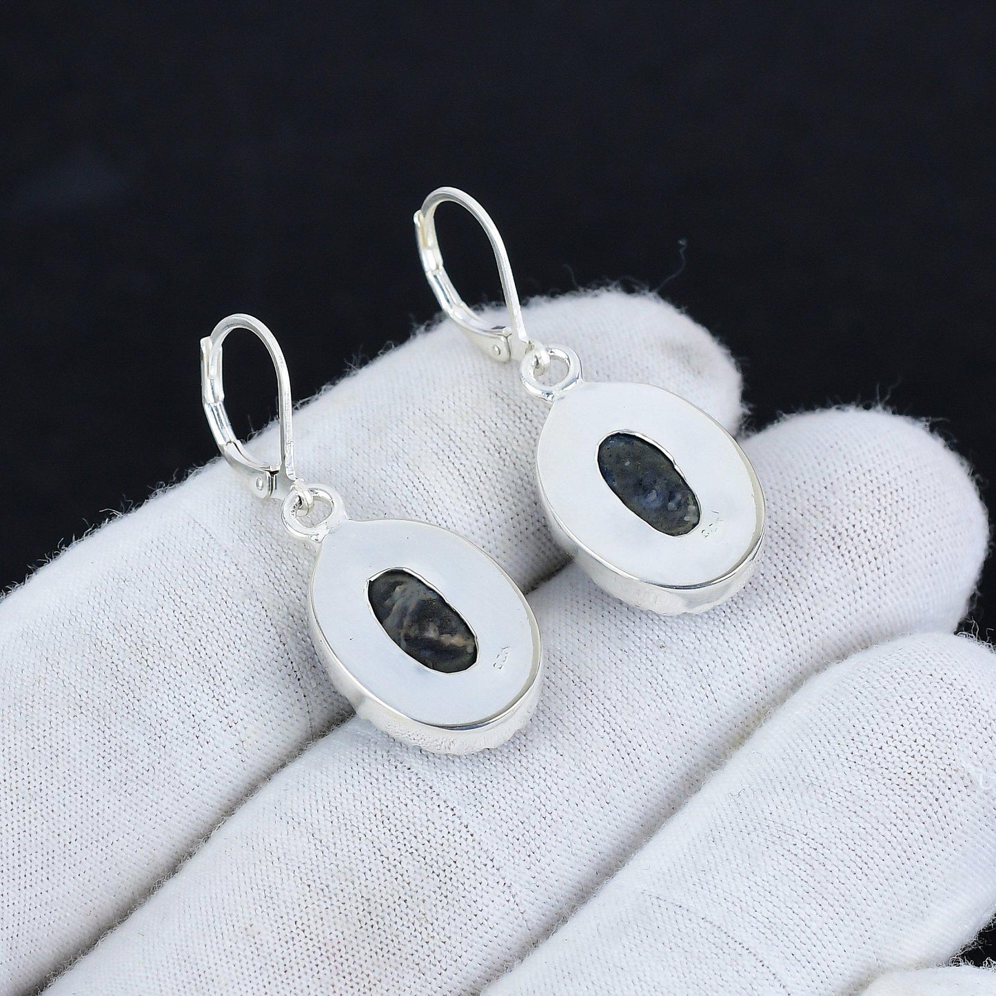 Blue Sodalite Gemstone Earrings
