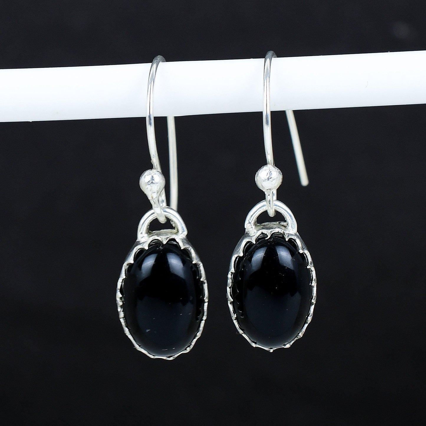 Black Onyx Gemstone Earrings
