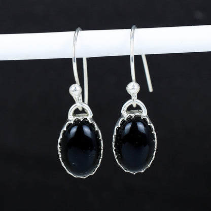 Black Onyx Gemstone Earrings