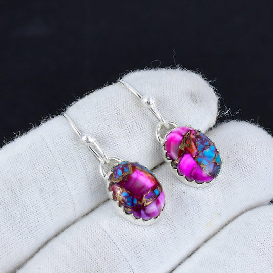 Turquoise Gemstone Dangle Earrings