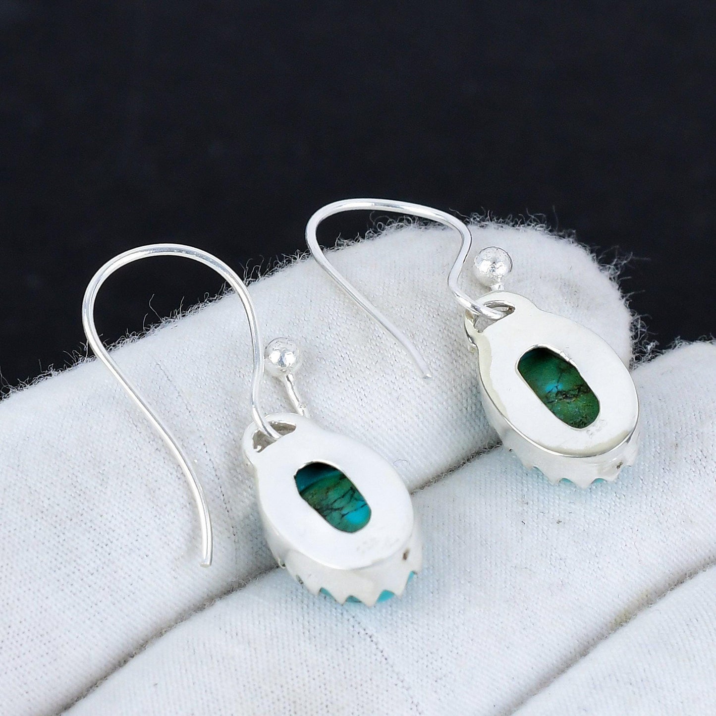 Turquoise Gemstone Dangle Earrings