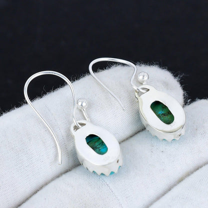 Turquoise Gemstone Dangle Earrings