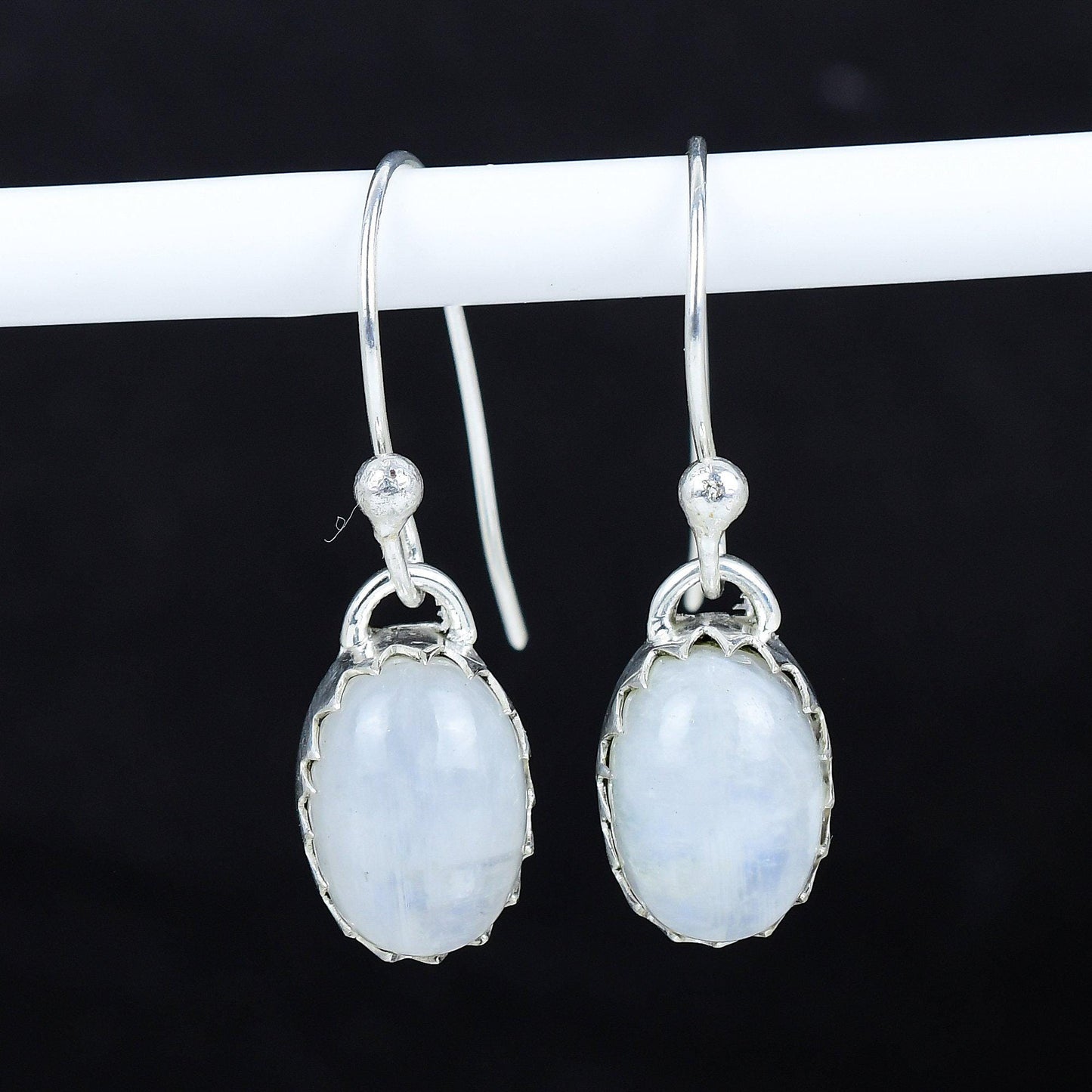 Rainbow Moonstone Gemstone Earrings