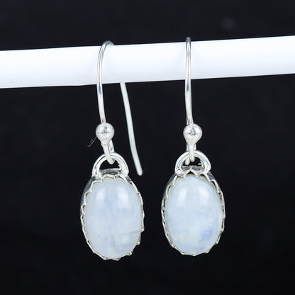 Rainbow Moonstone Gemstone Earrings