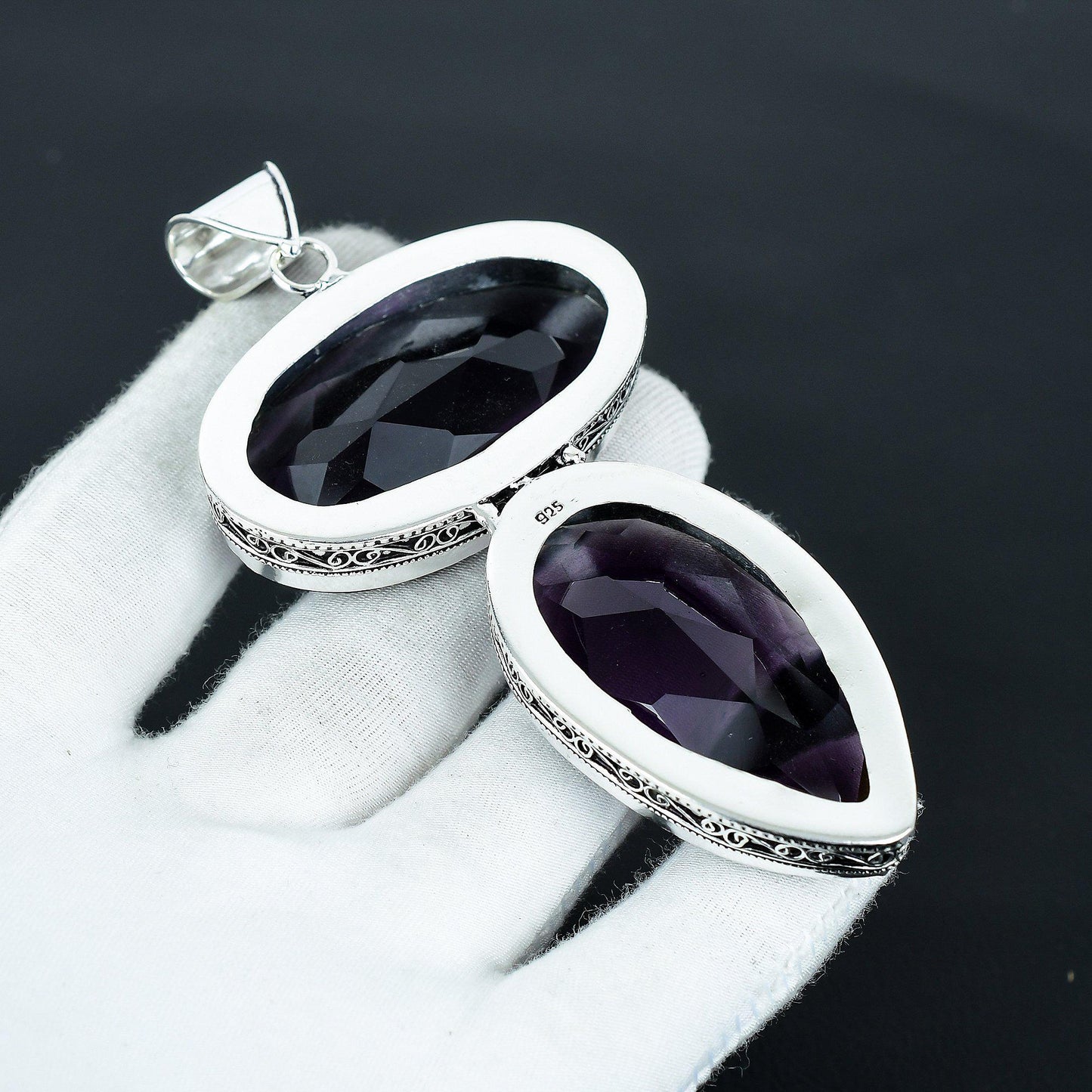 Purple Amethyst Gemstone Pendant