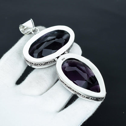 Purple Amethyst Gemstone Pendant