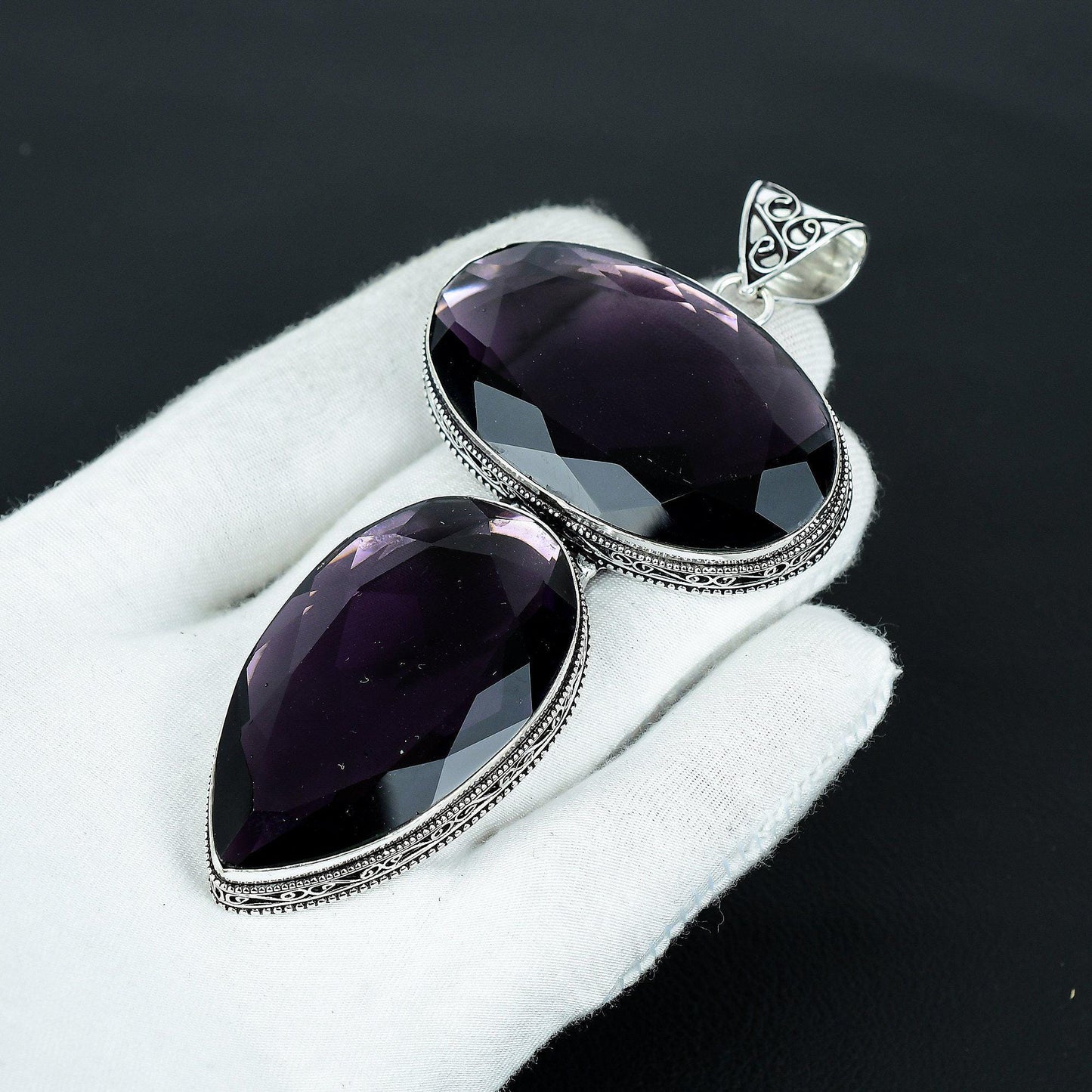 Purple Amethyst Gemstone Pendant