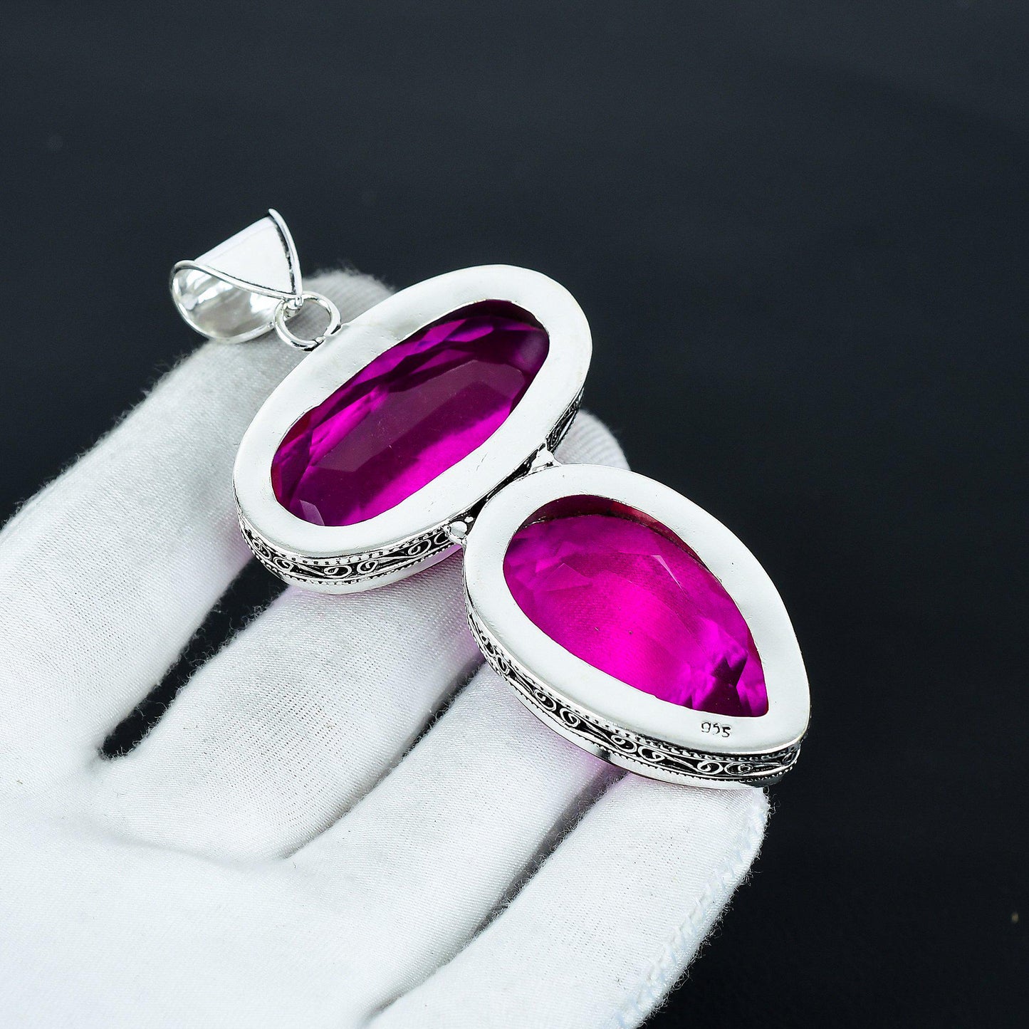Pink Mystic Topaz Gemstone Pendant