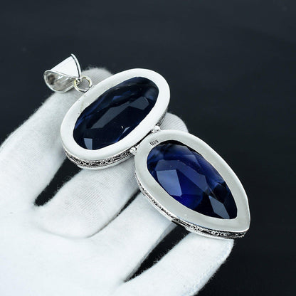 Blue Sapphire Gemstone Pendant