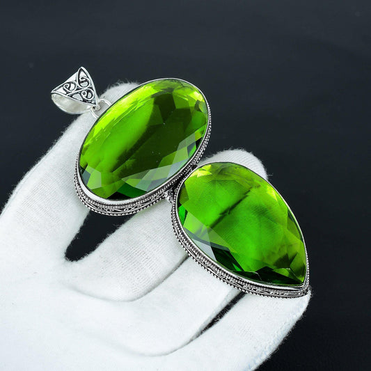 Green Peridot Gemstone Pendant