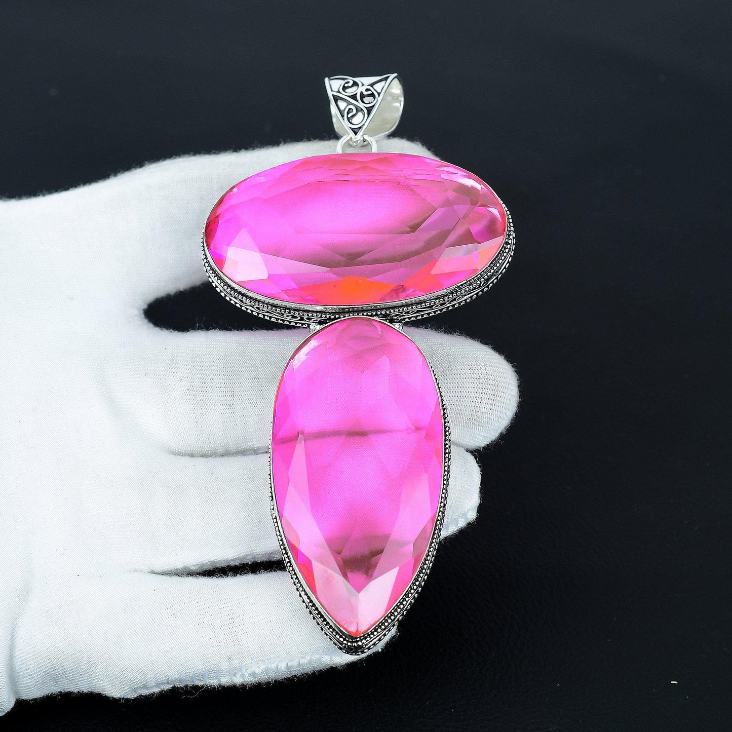 Pink Tourmaline Gemstone Pendant