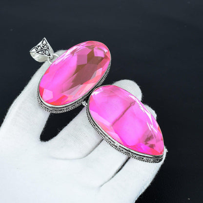 Pink Tourmaline Gemstone Pendant