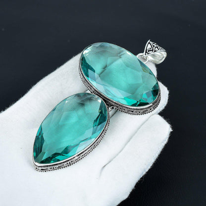 Blue Aquamarine Gemstone Pendant