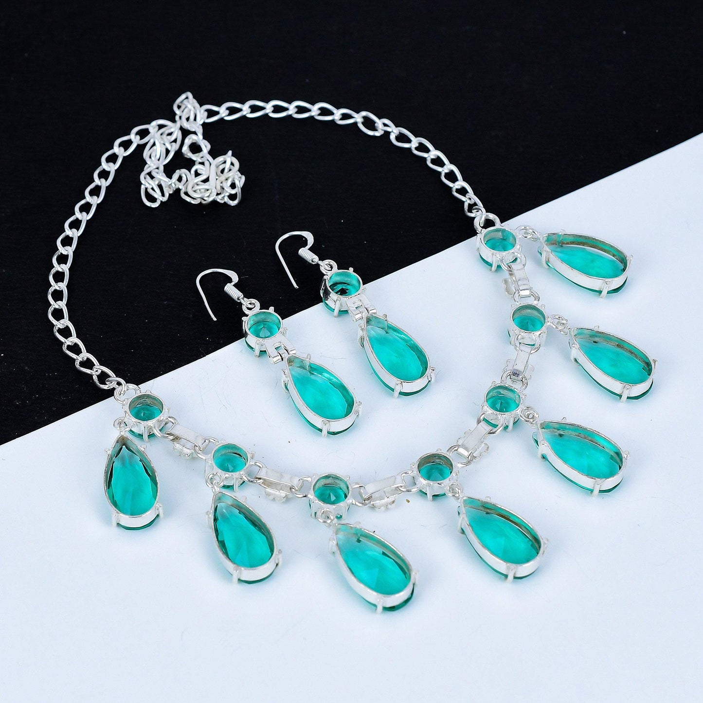 Green Apatite Gemstone Necklace