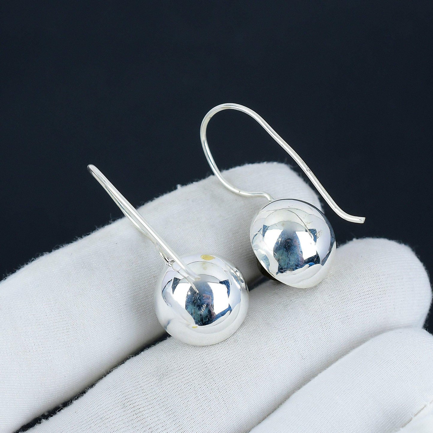 Grey Labradorite Gemstone Earrings