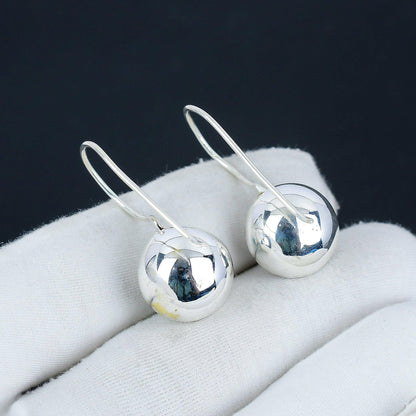 Turquoise Gemstone Silver Dangle Earrings