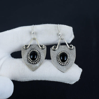 Black Onyx Gemstone Earrings