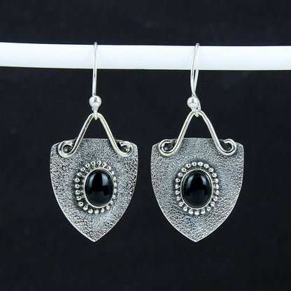 Black Onyx Gemstone Earrings