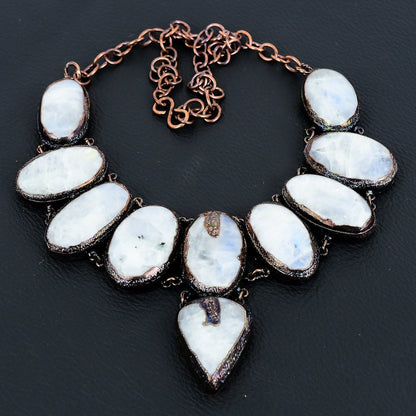 Blue Moonstone Gemstone Necklace