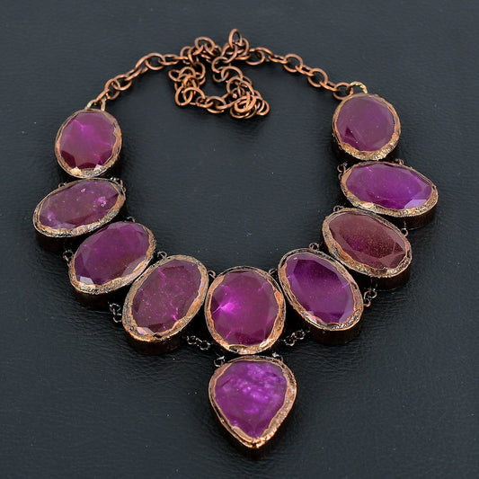 Ruby Red Gemstone Necklace