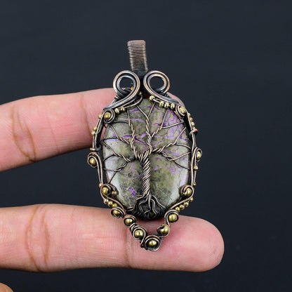 Purple Purpurite Gemstone Pendant