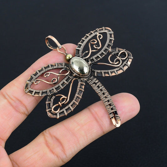 Golden Pyrite Gemstone Pendant