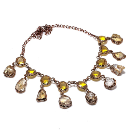 Yellow Citrine Gemstone Necklace
