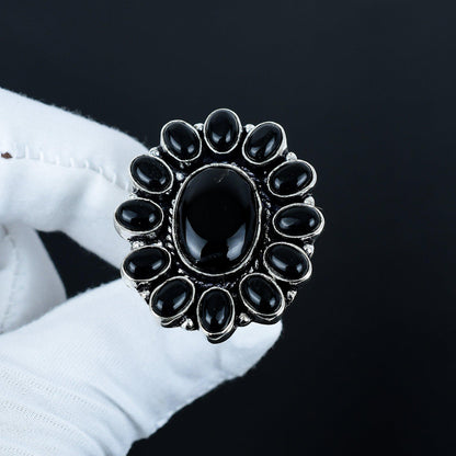 Black Onyx Gemstone Ring