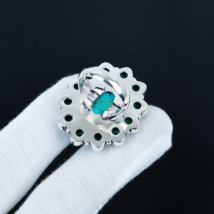 Turquoise Gemstone Ring in 925 Sterling Silver