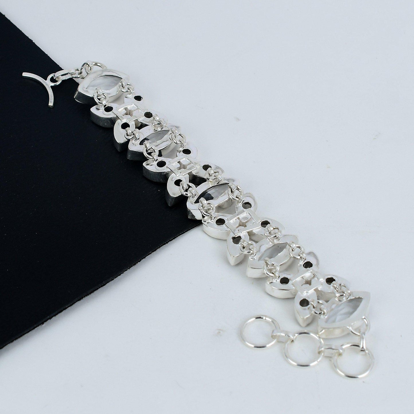 White Topaz Gemstone Bracelet