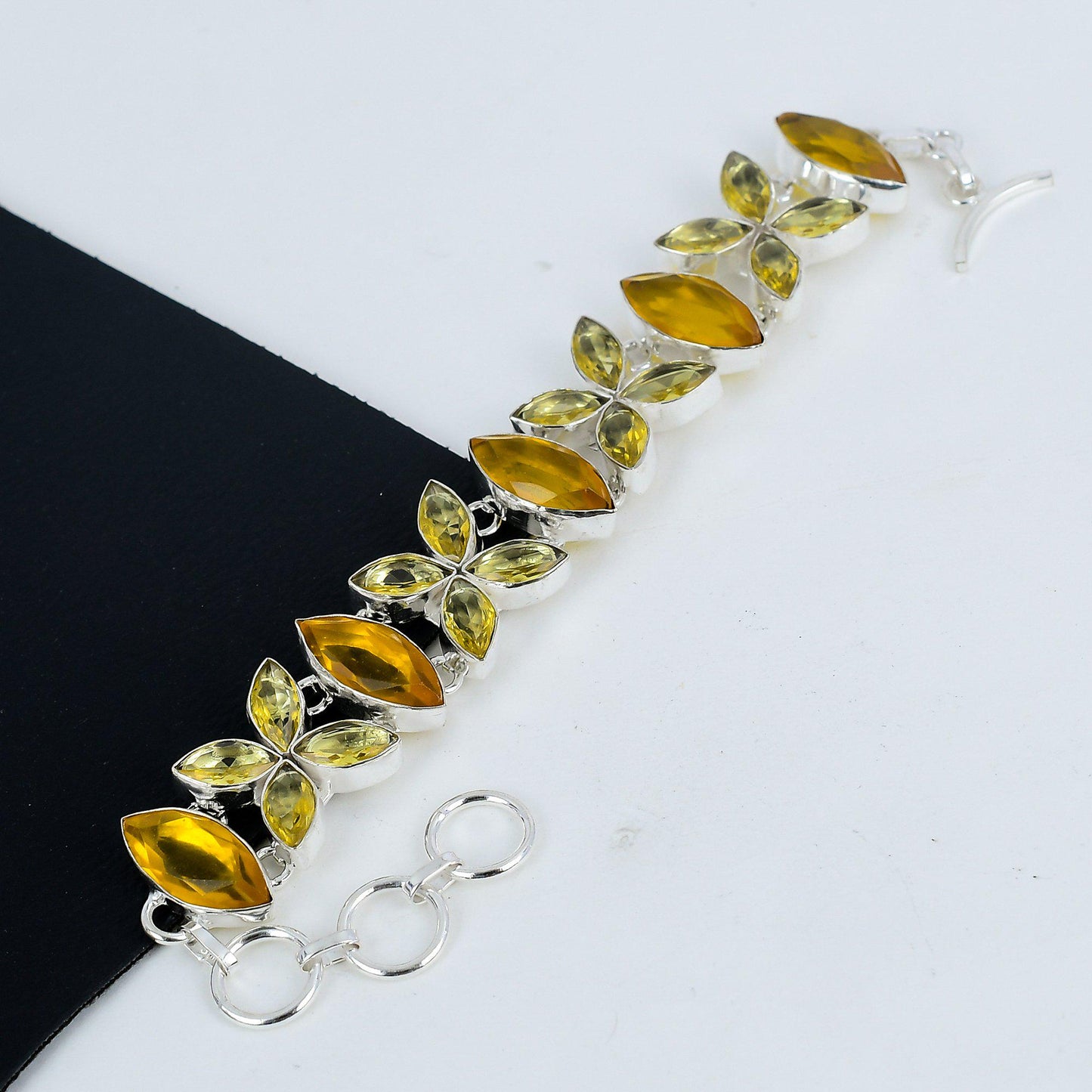 Yellow Citrine Gemstone Bracelet