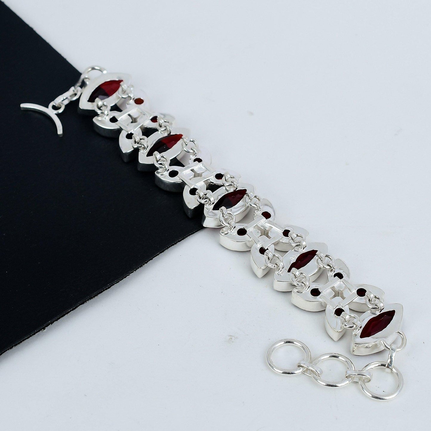 Red Garnet Gemstone Bracelet