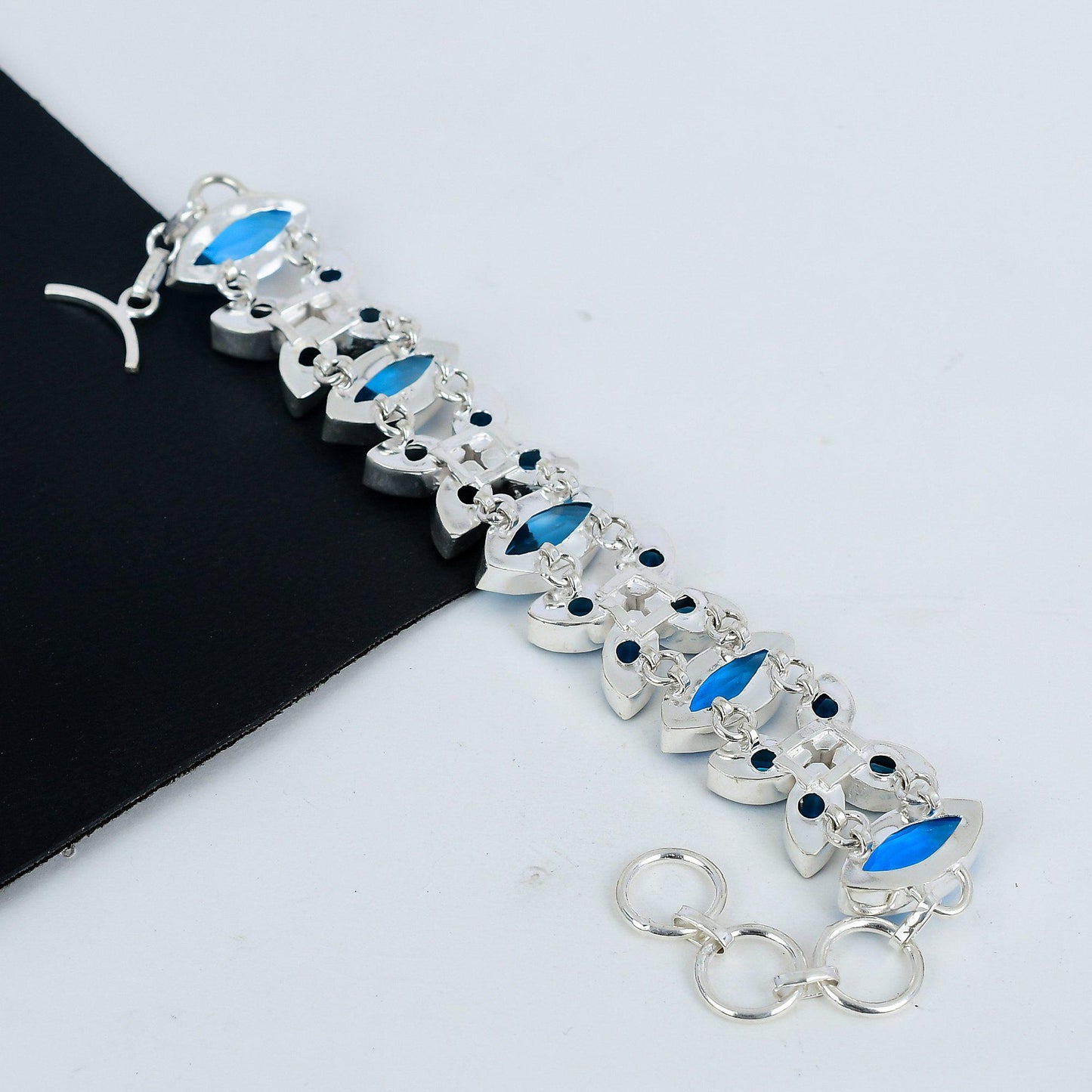 Swiss Blue Topaz Gemstone Bracelet