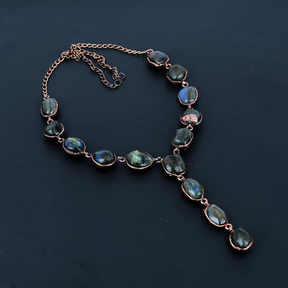 Blue Labradorite Gemstone Necklace