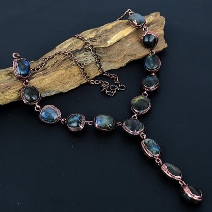 Blue Labradorite Gemstone Necklace