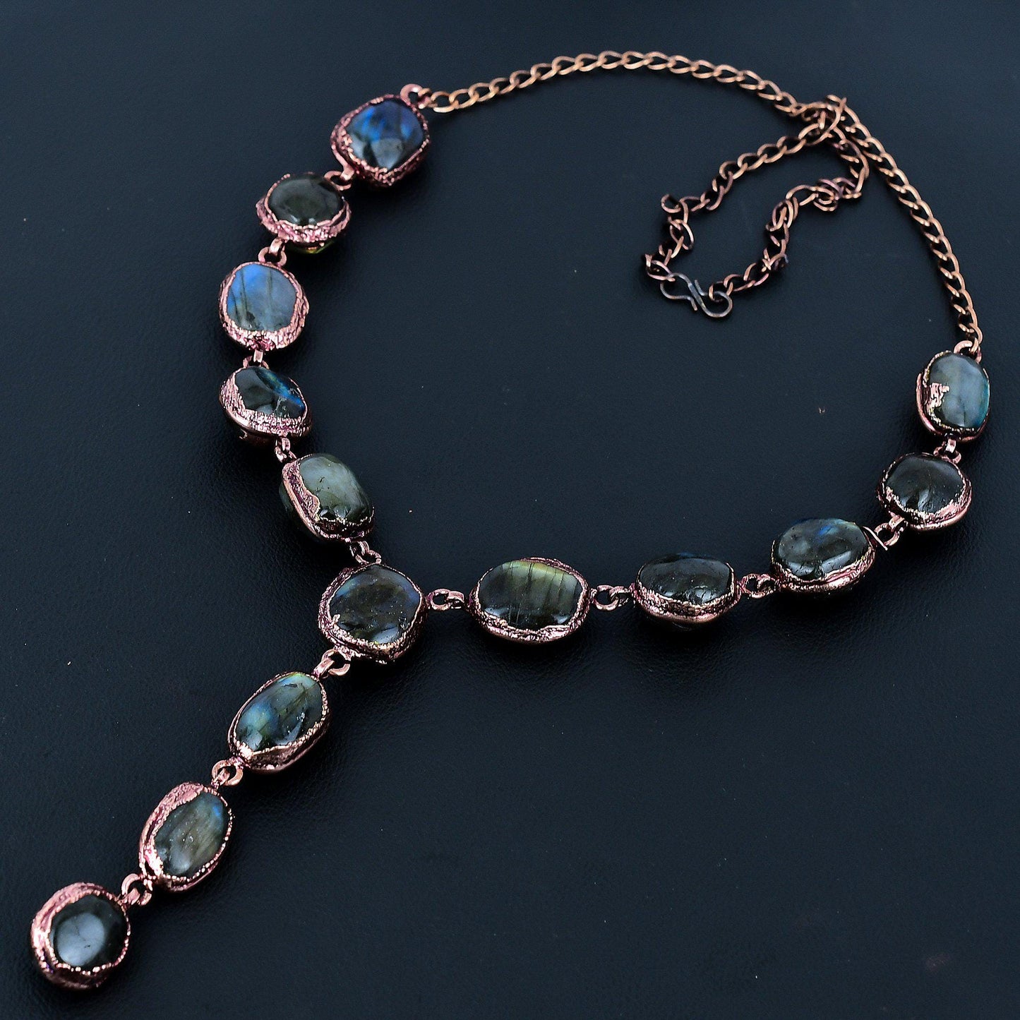 Blue Labradorite Gemstone Necklace