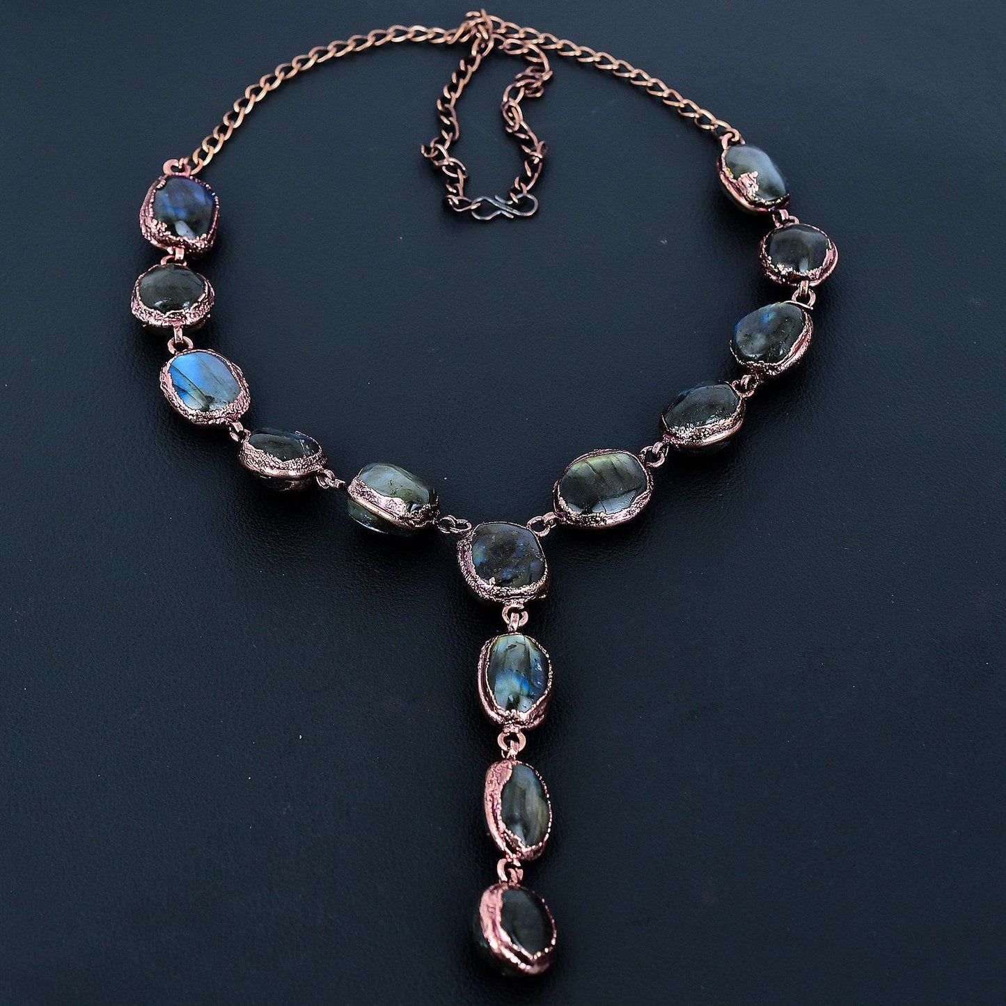 Blue Labradorite Gemstone Necklace