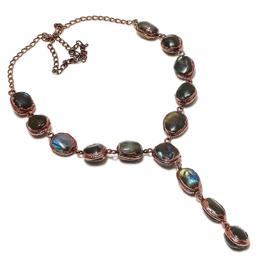 Blue Labradorite Gemstone Necklace