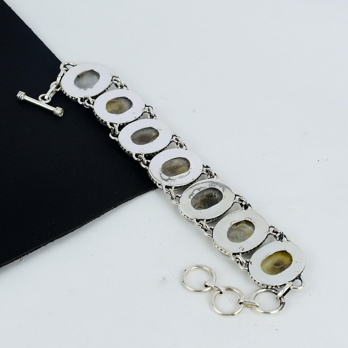 White Mother of Pearl Gemstone Bracelet