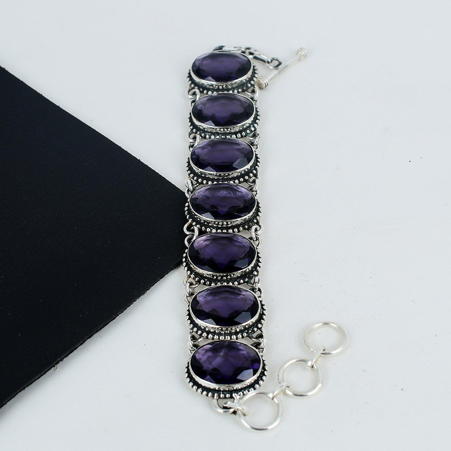 Purple Amethyst Gemstone Bracelet