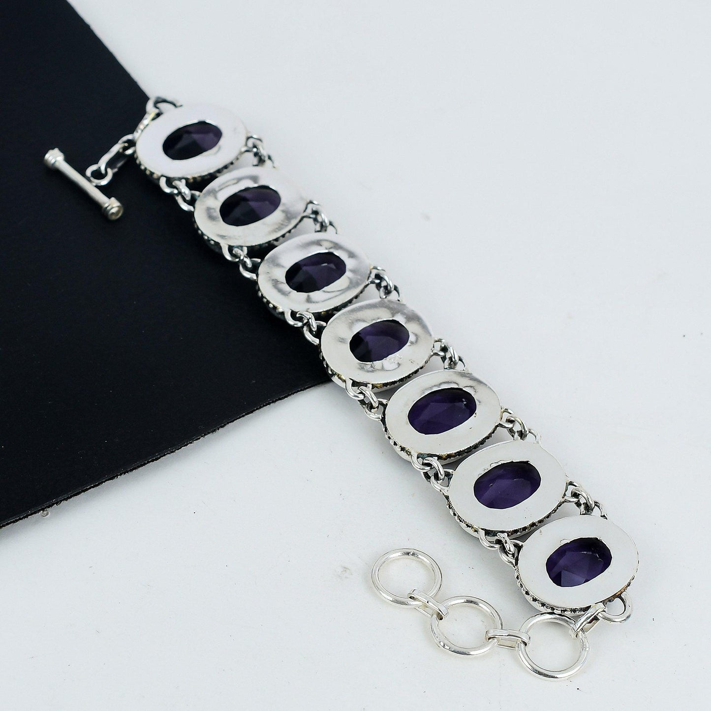 Purple Amethyst Gemstone Bracelet