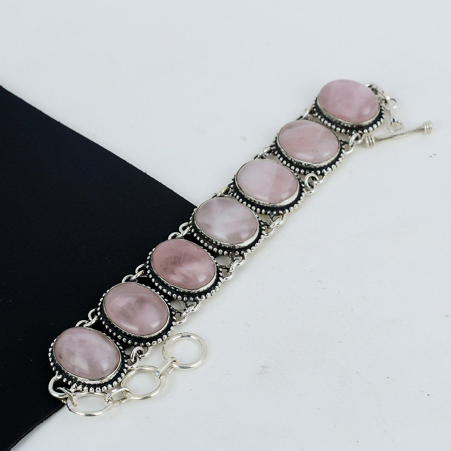 Pink Rose Quartz Gemstone Bracelet