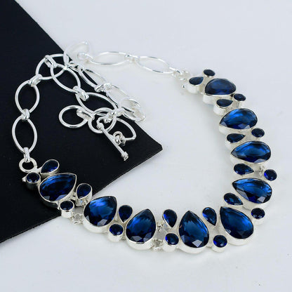 Blue Tanzanite Gemstone Necklace