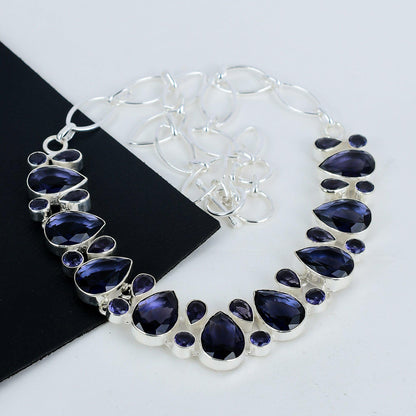 Purple Amethyst Sterling Silver Necklace
