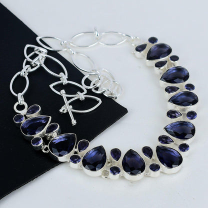 Purple Amethyst Sterling Silver Necklace