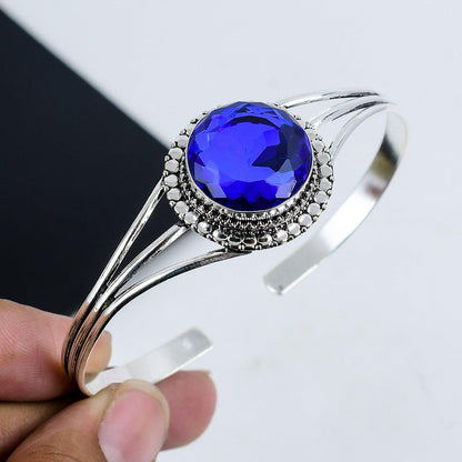 Blue Sapphire Gemstone Bangle