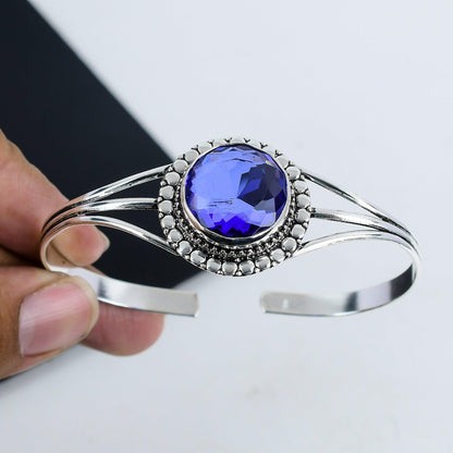 London Blue Topaz Gemstone Bangle