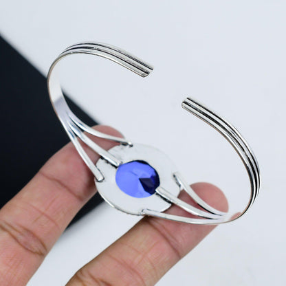 London Blue Topaz Gemstone Bangle