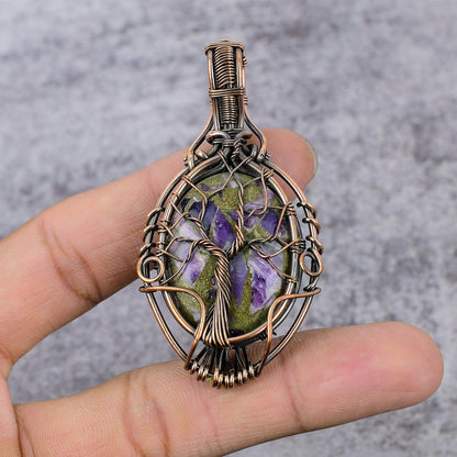 Purple Charoite Gemstone Pendant