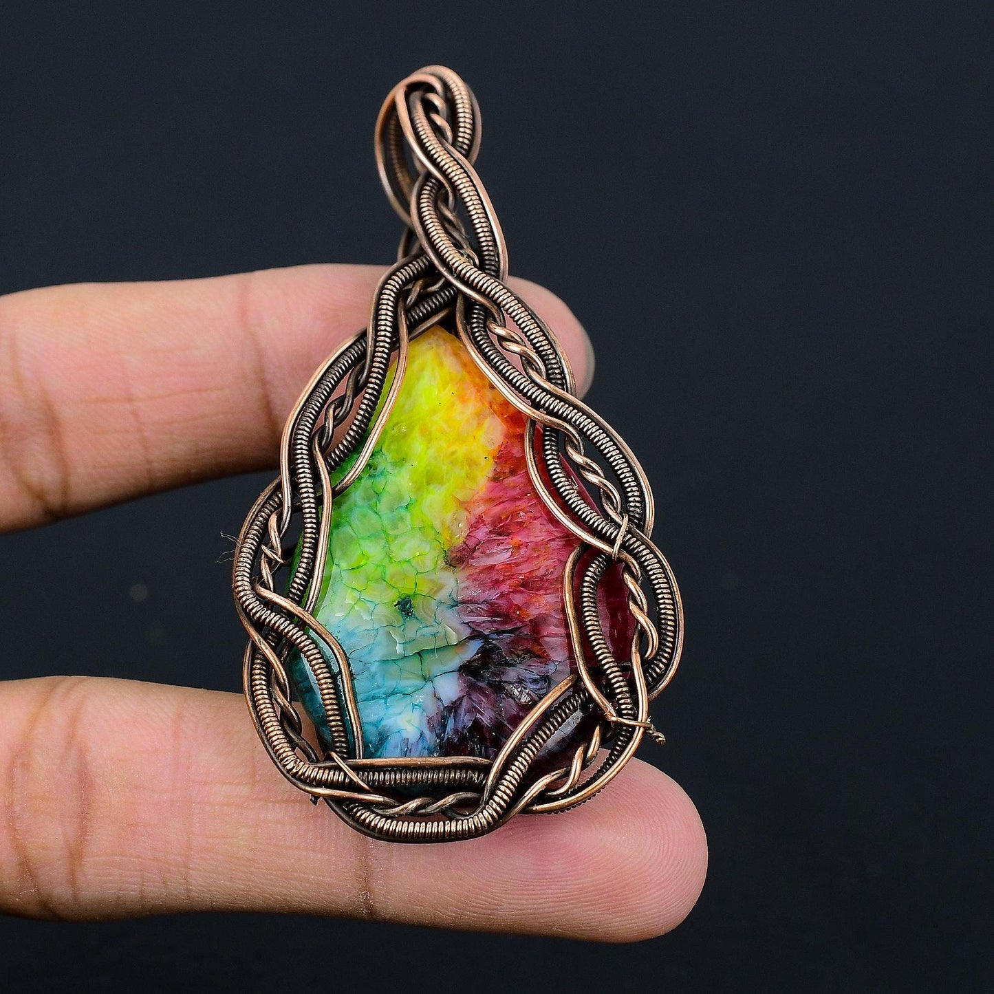 Rainbow Solar Quartz Gemstone Pendant